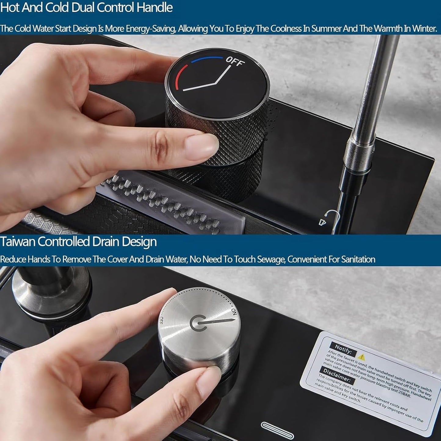 304 Digital Stainless steel Smart Sink for Kitchen  | 30x18x9 Inches | Free Steel Chopping Board | Top Mount, Accessories Included, Honeycomb Design, Nano Coating, Multifunctional